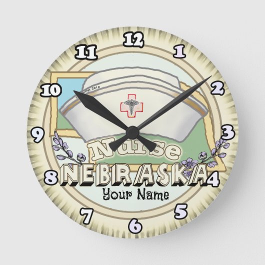 Horloge Ronde Infirmière du Nebraska (Recto)