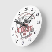 Horloge Ronde Infirmière en soins cardiaques (Angle)