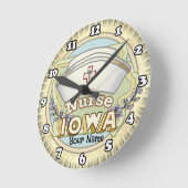 Horloge Ronde Infirmière Iowa (Angle)