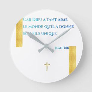 Horloge Ronde Inspiration Divine — 