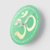 Horloge Ronde Instructeur de méditation de Yoga Studio, Maître d (Angle)