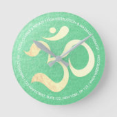 Horloge Ronde Instructeur de méditation de Yoga Studio, Maître d (Recto)