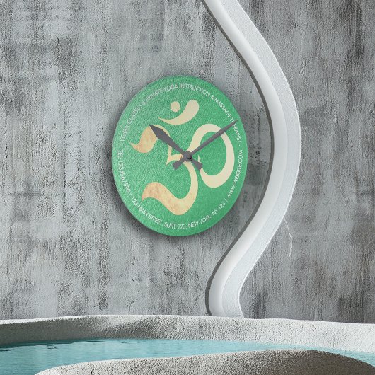 Horloge Ronde Instructeur de méditation de Yoga Studio, Maître d