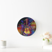 Horloge Ronde instrument de guitare (Maison)