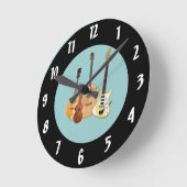 Horloge Ronde Instruments à cordes (Angle)