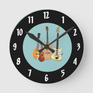 Horloge Ronde Instruments à cordes