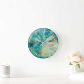 Horloge Ronde Interstellaire | Ciel bleu Turquoise (Maison)