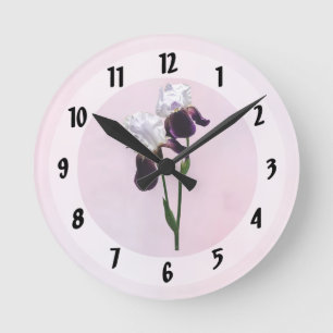 Horloge Ronde Iris amoureux