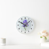 Horloge Ronde Iris triple violet (Maison)