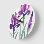 Horloge Ronde Irises (Angle)
