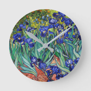 Horloge Ronde Irises par Vincent van Gogh