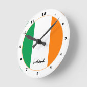 Horloge Ronde Irish Flag & Irlande tendance mode / design (Angle)