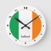 Horloge Ronde Irish Flag & Irlande tendance mode / design (Recto)
