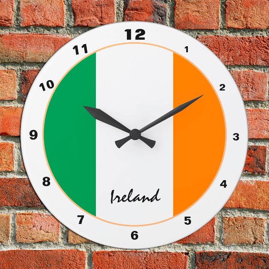 Horloge Ronde Irish Flag & Irlande tendance mode / design