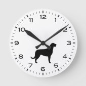 Horloge Ronde Irish Wolfhound Dog (Recto)