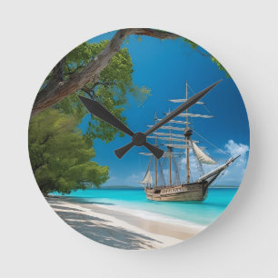 Horloge Ronde Island Dreams - Collection Caribbean Friends