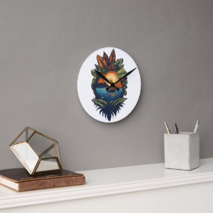 Horloge Ronde Island Dreams - Collection Caribbean Friends