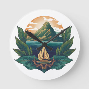 Horloge Ronde Island Dreams - Collection Caribbean Friends