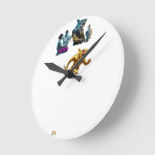 Horloge Ronde Italian Brainrot Spaghetti Glitch | Viral (Angle)