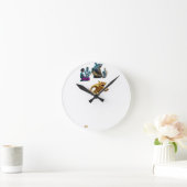 Horloge Ronde Italian Brainrot Spaghetti Glitch | Viral (Maison)