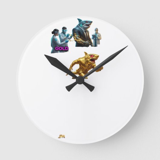 Horloge Ronde Italian Brainrot Spaghetti Glitch | Viral (Recto)