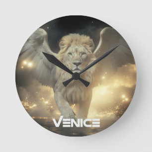 HORLOGE RONDE ITALIE - VENISE - LION AILÉ