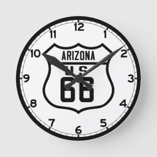 Horloge Ronde Itinéraire 66 - L'Arizona