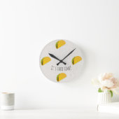 Horloge Ronde It's Taco Time Junk Food Kitchen (Maison)