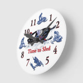 Horloge Ronde Its Time to Sled (Angle)