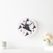 Horloge Ronde Its Time to Snowboard (Maison)