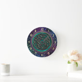 Horloge Ronde Jade Green Metal Celtic Knot (Maison)