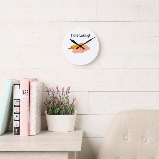 Horloge Ronde J'adore cuisiner (Salle de lecture)