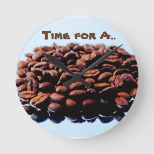 Horloge Ronde J'adore l'arôme du café