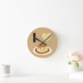 Horloge Ronde J'adore le flan ! (Maison)