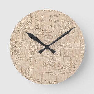 Horloge Ronde J'adore que le bois devienne marron Hakuna Matata