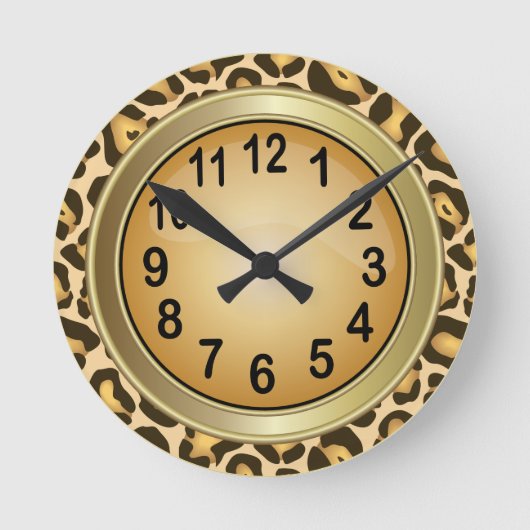 Horloge Ronde Jaguar Animal Print with Tan (Recto)