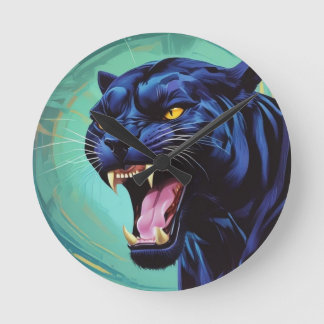 Horloge Ronde Jaguar - Panthère noire