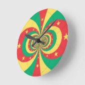 Horloge Ronde J'aime Cameroun (Angle)