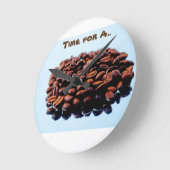 Horloge Ronde J'aime l'arome du café (Angle)