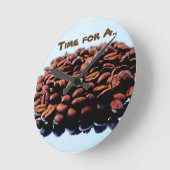 Horloge Ronde J'aime l'arome du café (Angle)