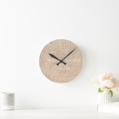 Horloge Ronde J'aime le bois brun Hakuna Matata (Maison)