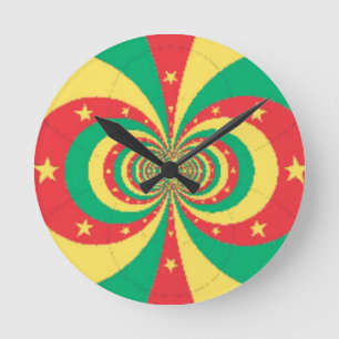 Horloge Ronde J'aime le Cameroun
