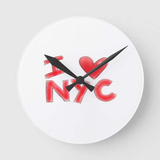Horloge Ronde J'aime NYC Classique (Recto)