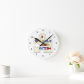 Horloge Ronde J'aime un enfant avec l'autisme (Maison)