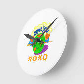 Horloge Ronde J'aime XOXO Afrique (Angle)