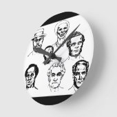 Horloge Ronde Jamaica national hero wall clock (Angle)