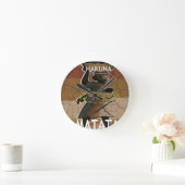 Horloge Ronde Jambo Habari Hakuna Matata. (Maison)