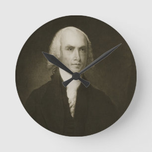 Horloge Ronde James Madison, 4e président des États-Unis