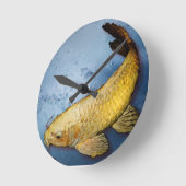 Horloge Ronde Japon koi fish (Angle)