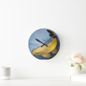 Horloge Ronde Japon koi fish (Maison)